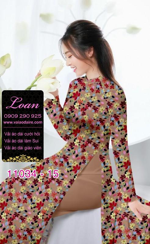 Vải áo dài hoa nhí