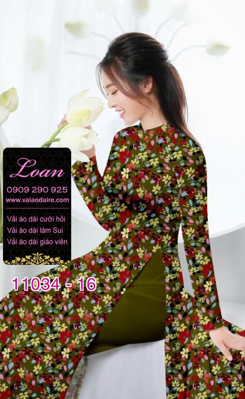 Vải áo dài hoa nhí