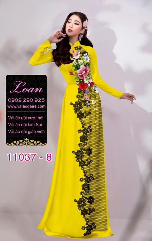 Vải áo dài hoa 3D Vải áo dài hoa 3D