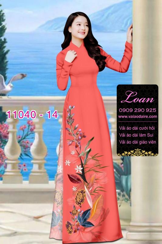 Vải áo dài hoa 3D Vải áo dài hoa 3D