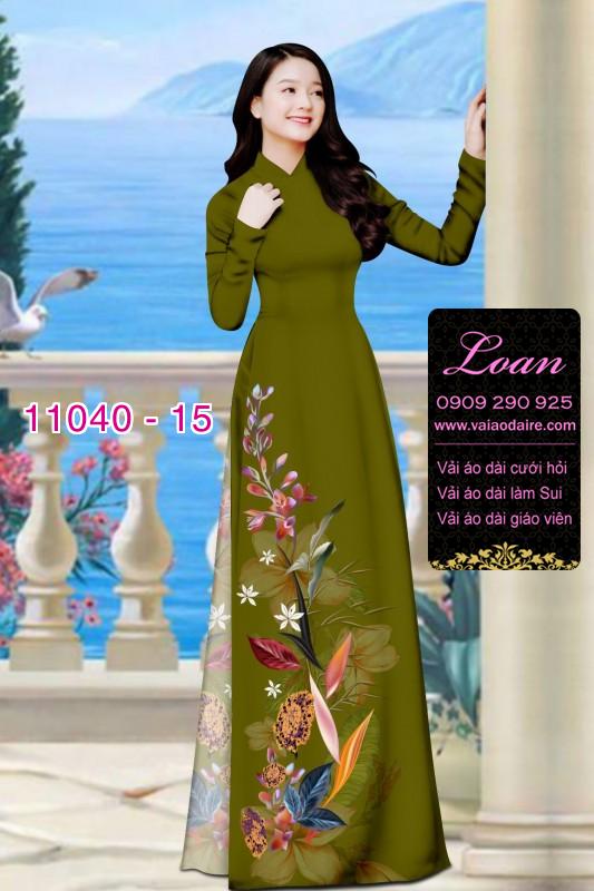 Vải áo dài hoa 3D Vải áo dài hoa 3D