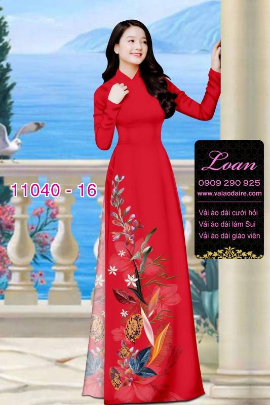 Vải áo dài hoa 3D Vải áo dài hoa 3D