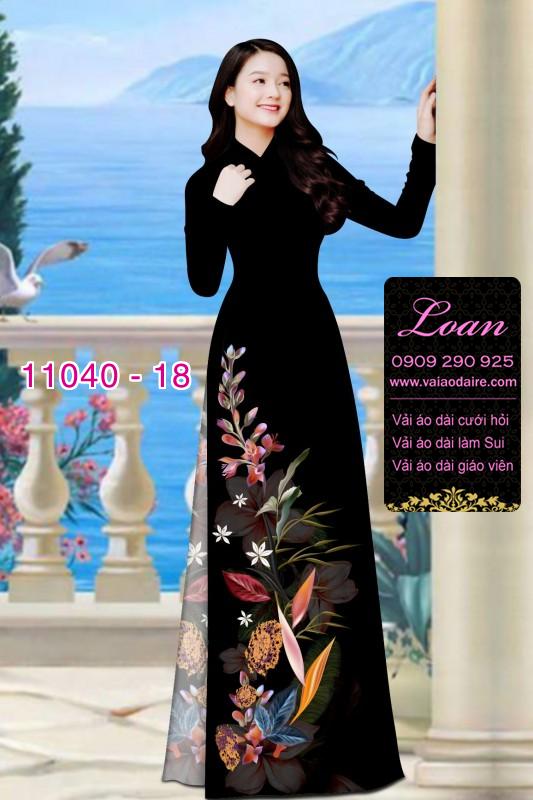 Vải áo dài hoa 3D Vải áo dài hoa 3D
