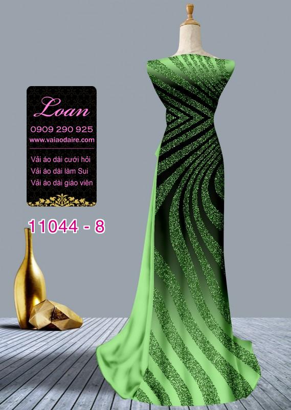 Vải áo dài hoa 3D
