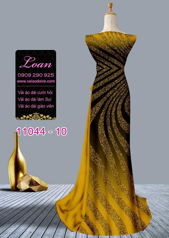 Vải áo dài hoa 3D