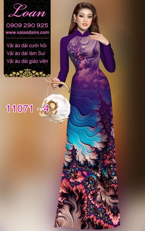 Vải áo dài hoa ảo