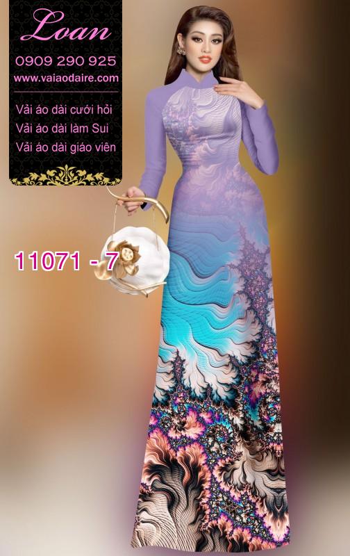 Vải áo dài hoa ảo