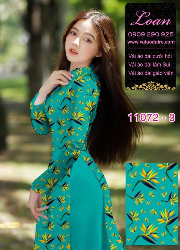 Vải áo dài hoa nhí