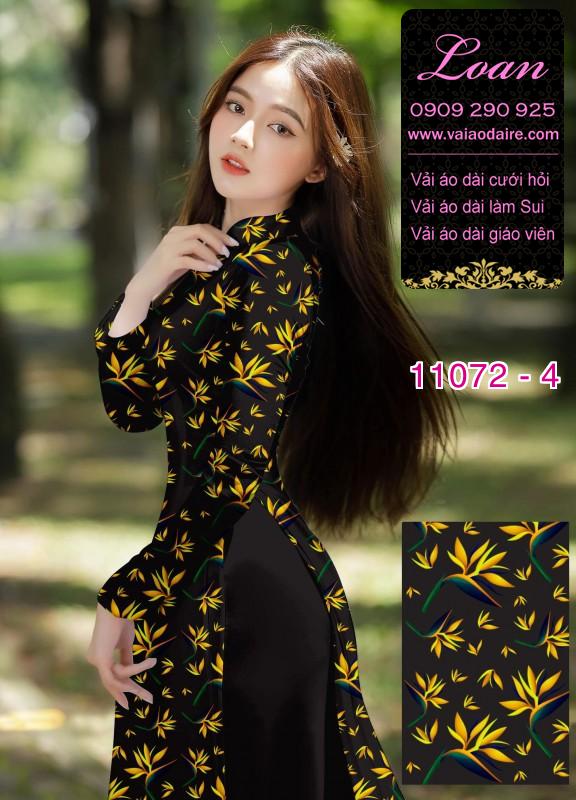 Vải áo dài hoa nhí