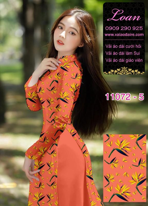 Vải áo dài hoa nhí