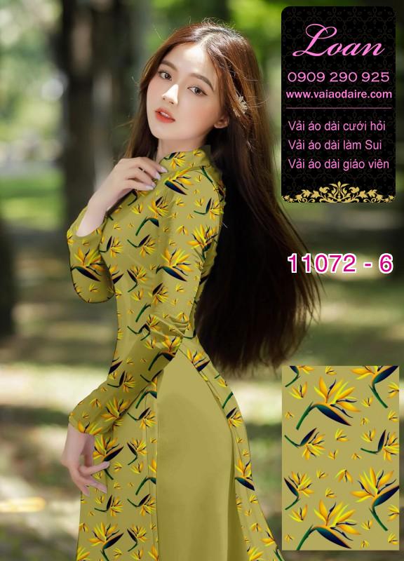 Vải áo dài hoa nhí