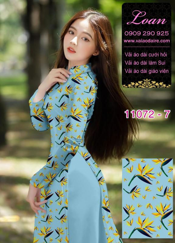Vải áo dài hoa nhí