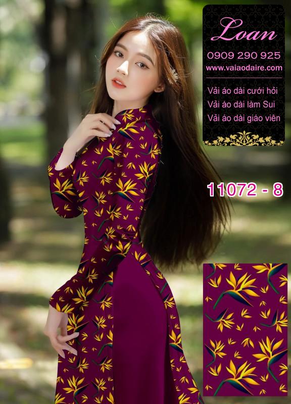 Vải áo dài hoa nhí