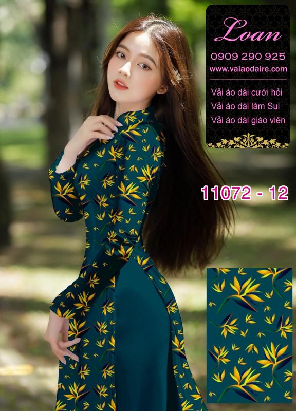 Vải áo dài hoa nhí