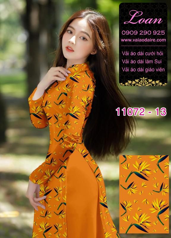 Vải áo dài hoa nhí