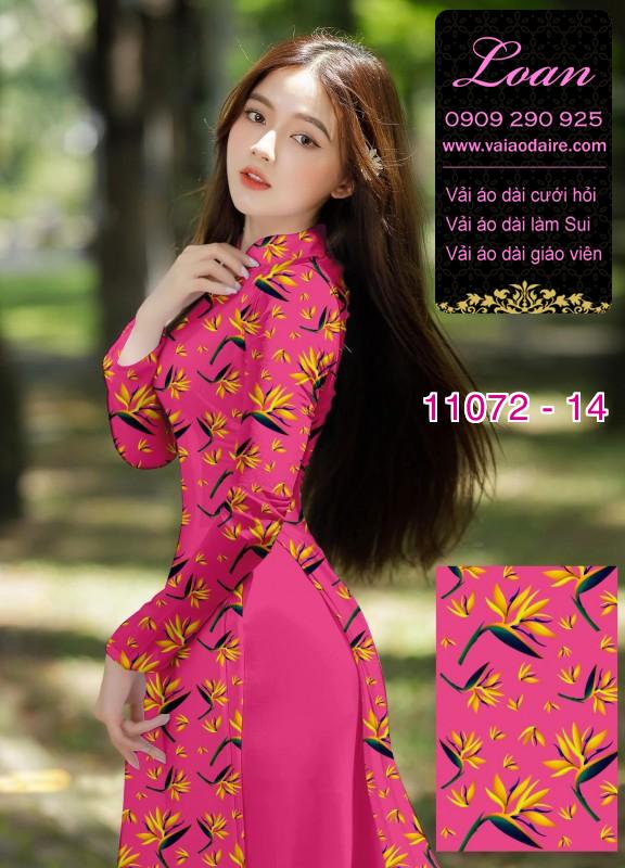 Vải áo dài hoa nhí