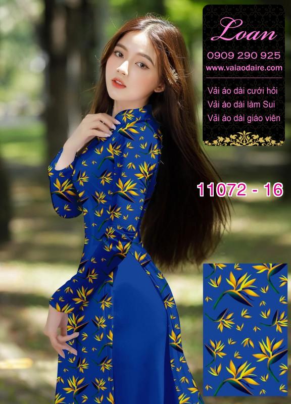 Vải áo dài hoa nhí