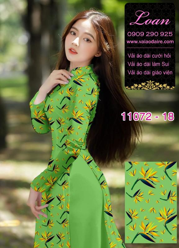 Vải áo dài hoa nhí
