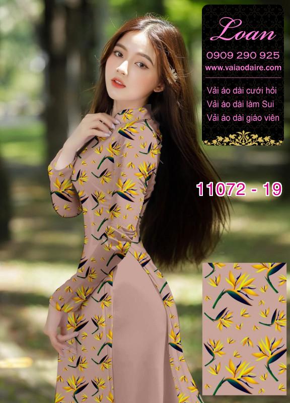 Vải áo dài hoa nhí