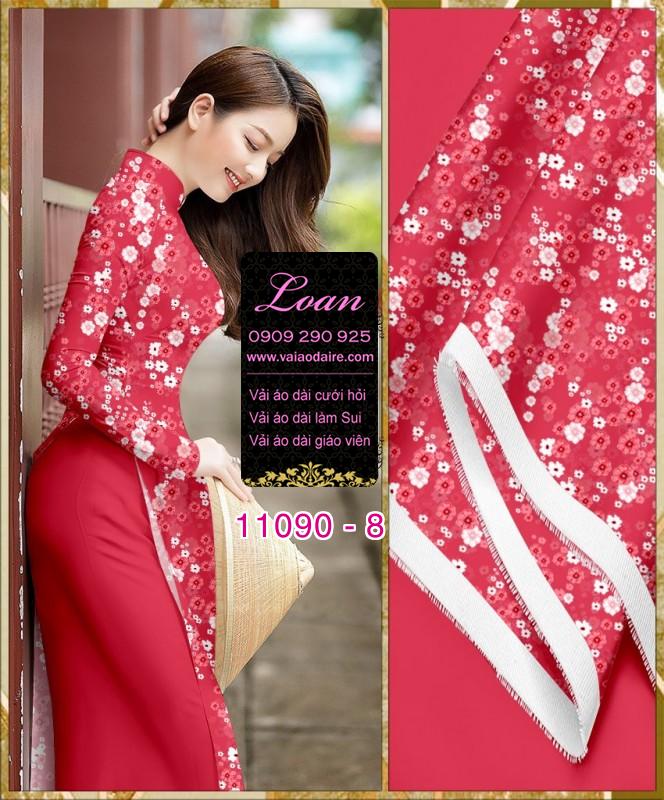 Vải áo dài hoa nhí