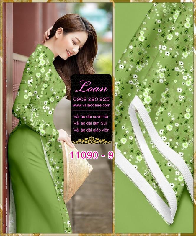 Vải áo dài hoa nhí