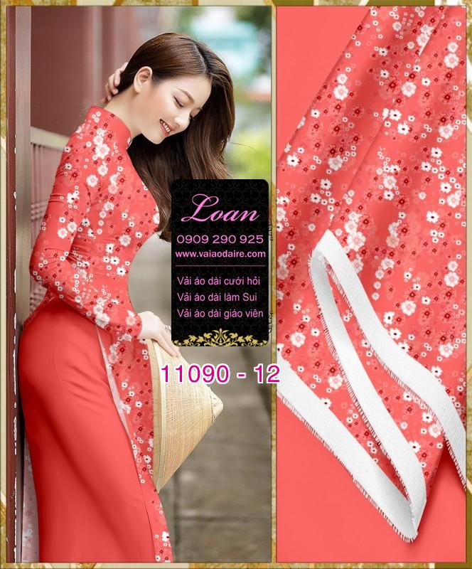 Vải áo dài hoa nhí