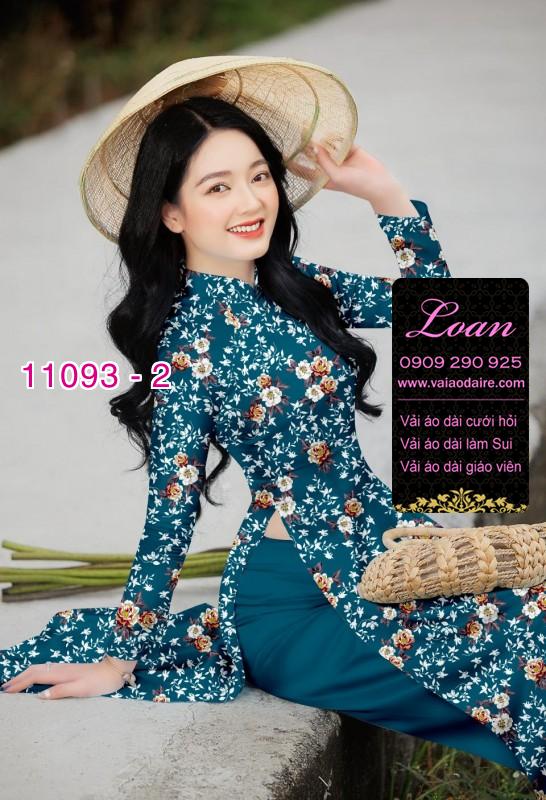 Vải áo dài hoa nhí