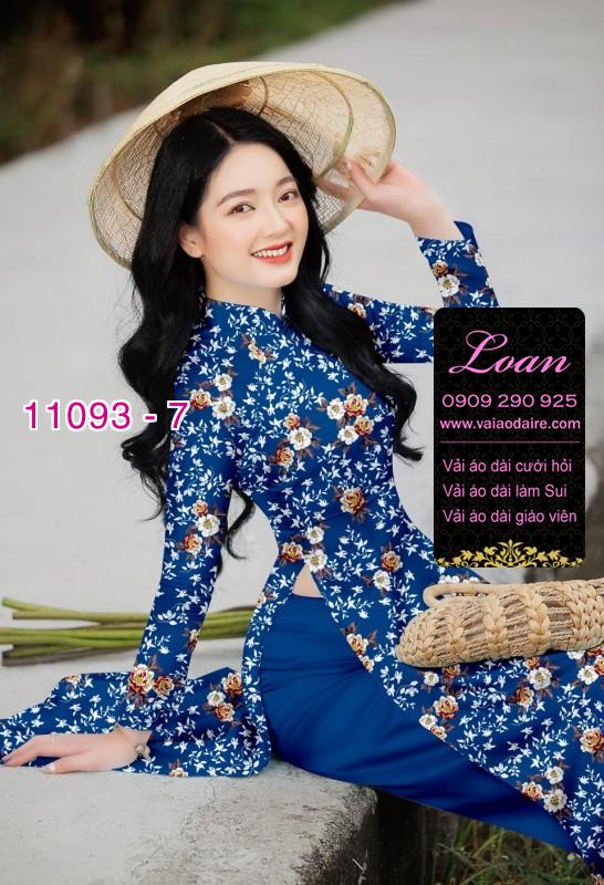 Vải áo dài hoa nhí
