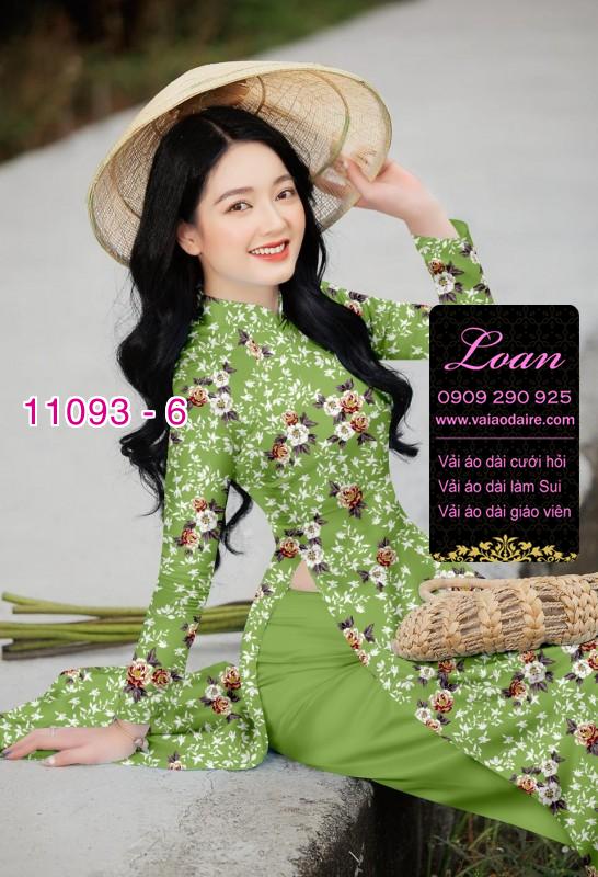 Vải áo dài hoa nhí