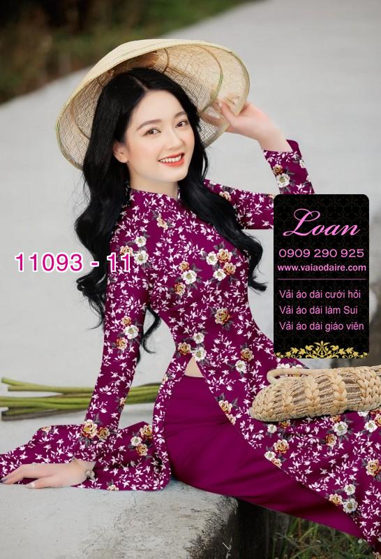 Vải áo dài hoa nhí
