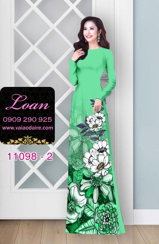 Vải áo dài hoa nhí