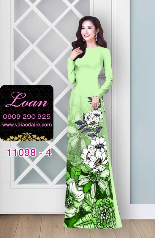Vải áo dài hoa nhí