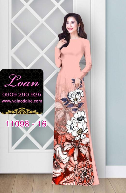 Vải áo dài hoa nhí