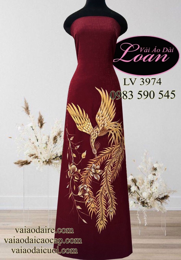 Vải áo dài vẽ cao cấp