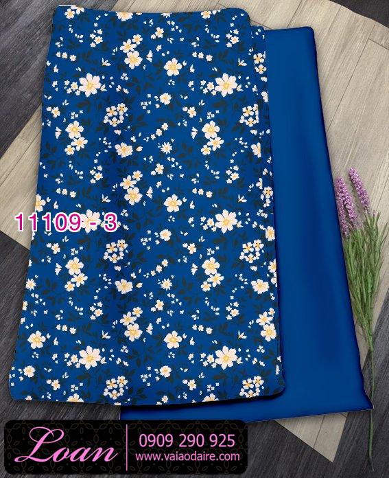 Vải áo dài hoa nhí