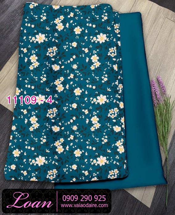 Vải áo dài hoa nhí