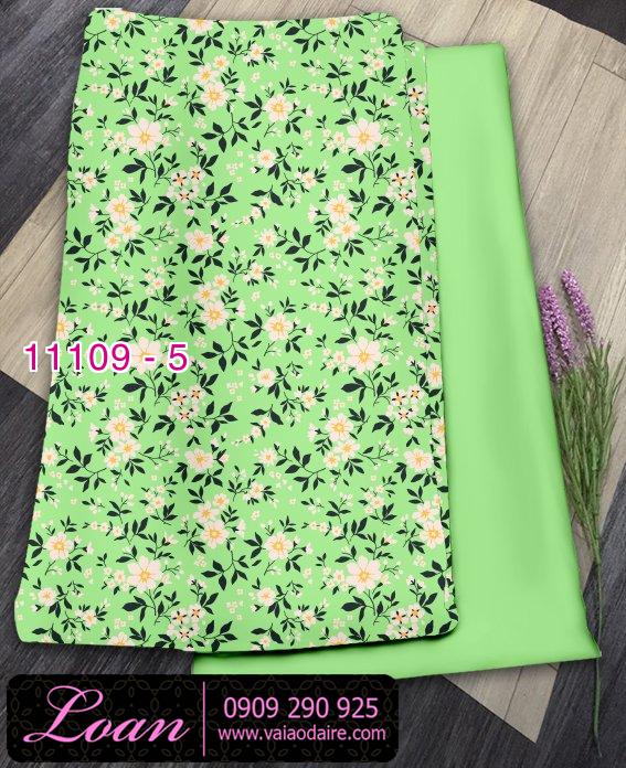 Vải áo dài hoa nhí