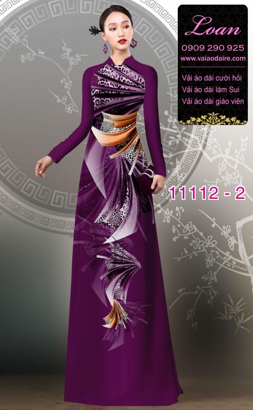 Vải áo dài hoa 3D