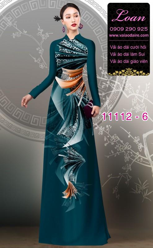 Vải áo dài hoa 3D