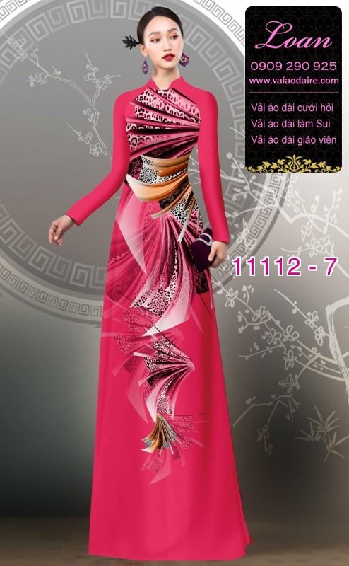 Vải áo dài hoa 3D