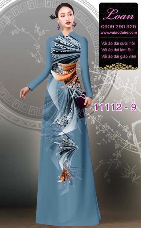 Vải áo dài hoa 3D