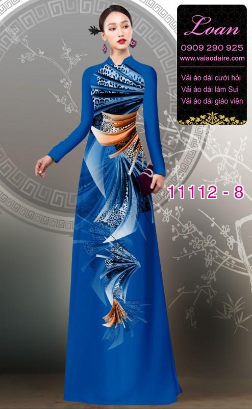 Vải áo dài hoa 3D