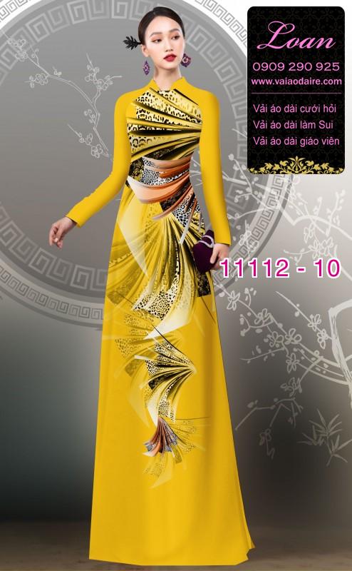 Vải áo dài hoa 3D