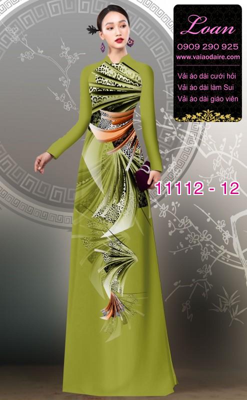 Vải áo dài hoa 3D