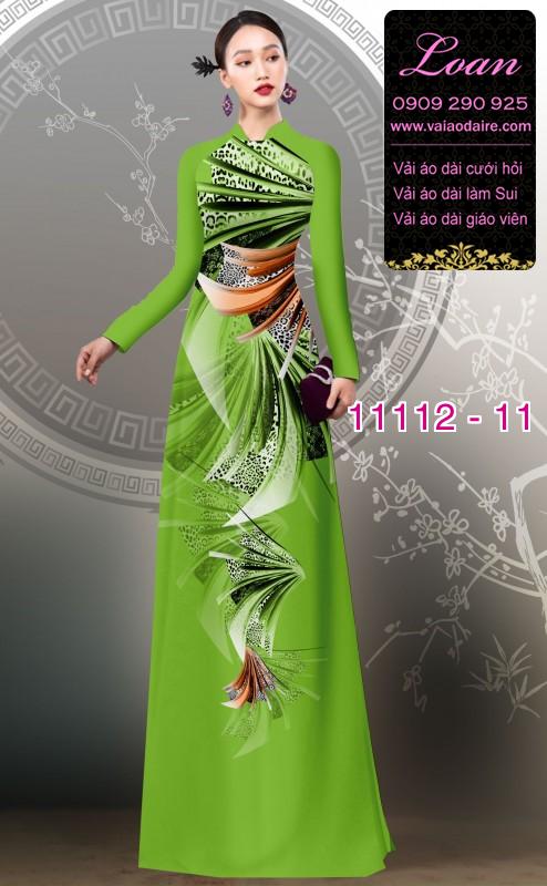 Vải áo dài hoa 3D