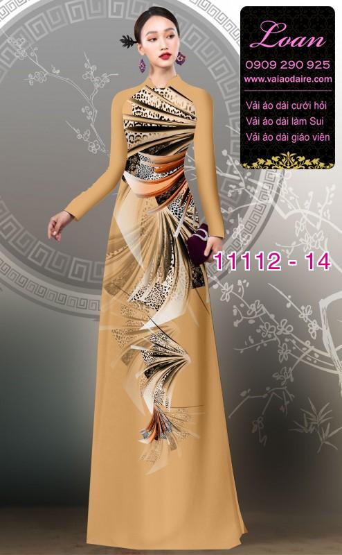 Vải áo dài hoa 3D