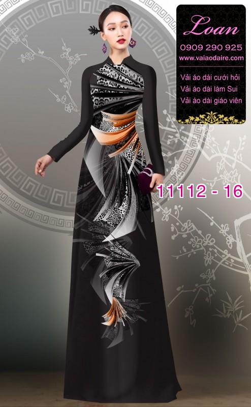 Vải áo dài hoa 3D