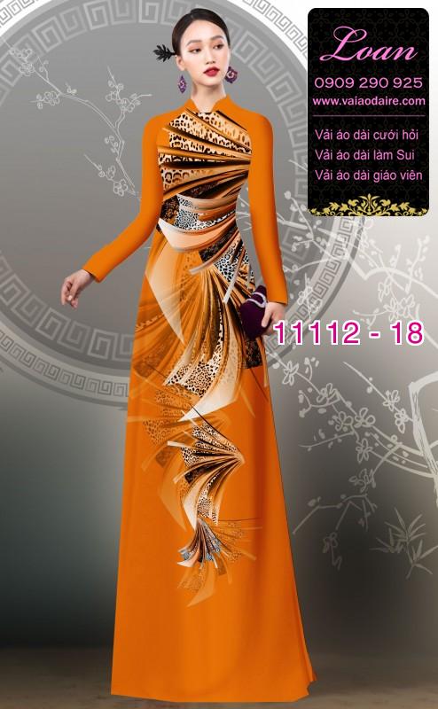 Vải áo dài hoa 3D