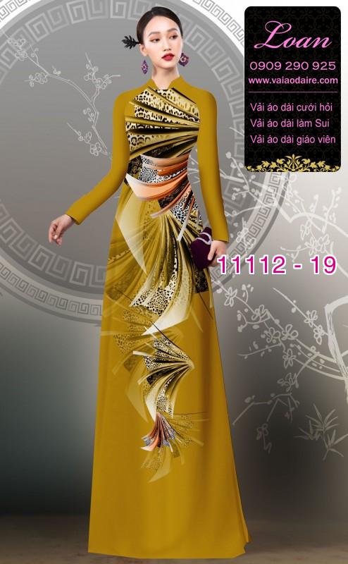 Vải áo dài hoa 3D