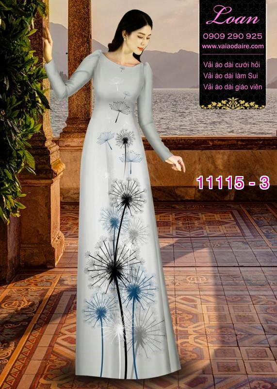 Vải áo dài hoa 3D Vải áo dài hoa 3D